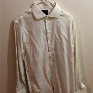 White Armani shirt with French cuffs